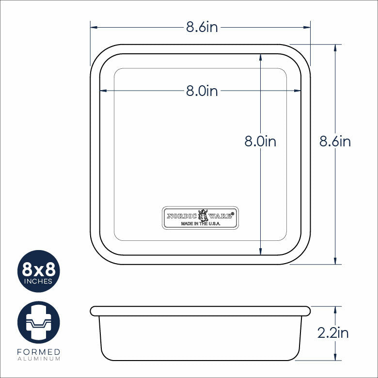 Naturals Square Cake Pan - 8"