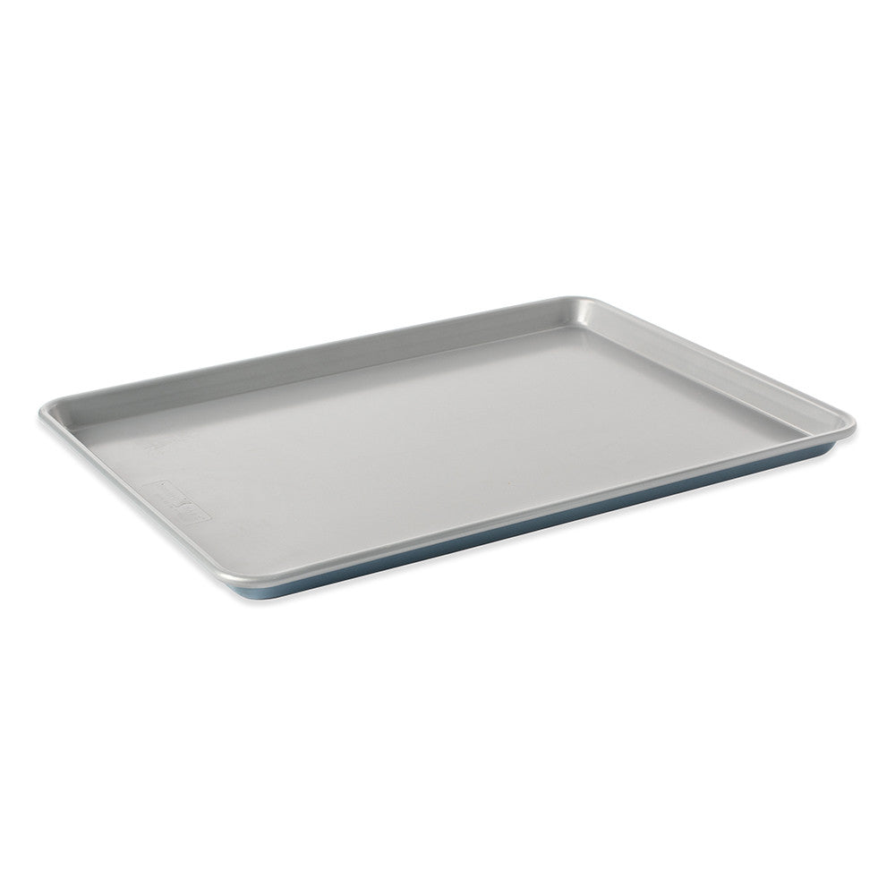 Rectangular baking tray on a white background
