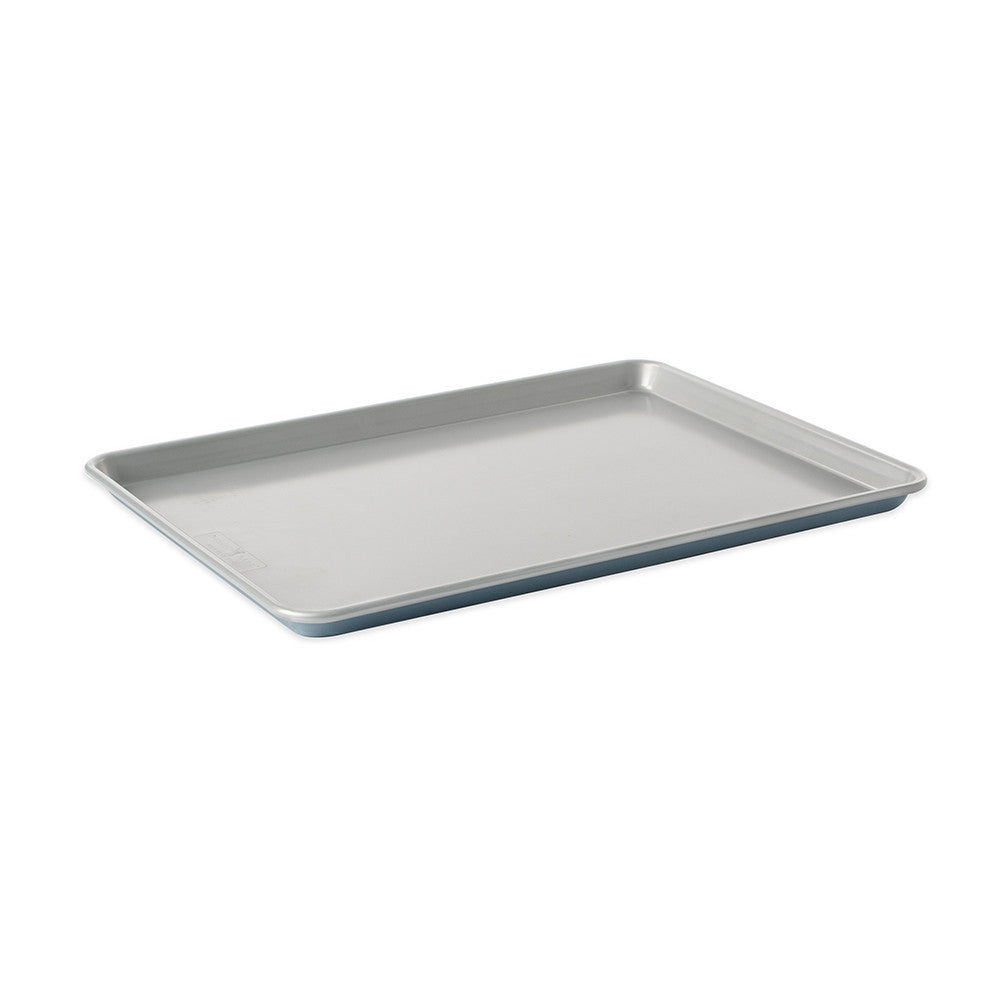 Rectangular baking tray on a white background