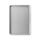 Metal baking tray on a white background