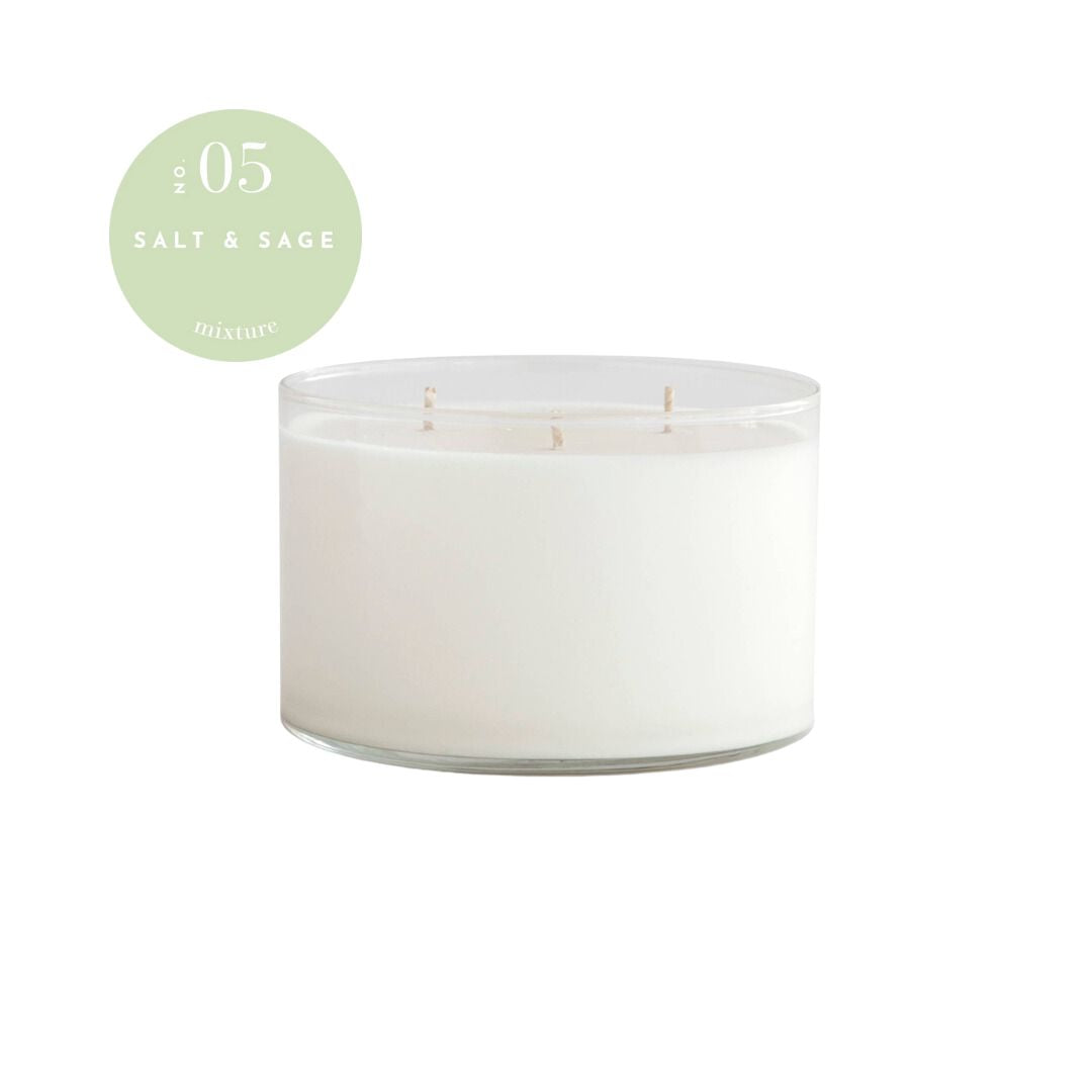 3 Wick Candle - No 05 Salt & Sage - 16 Oz