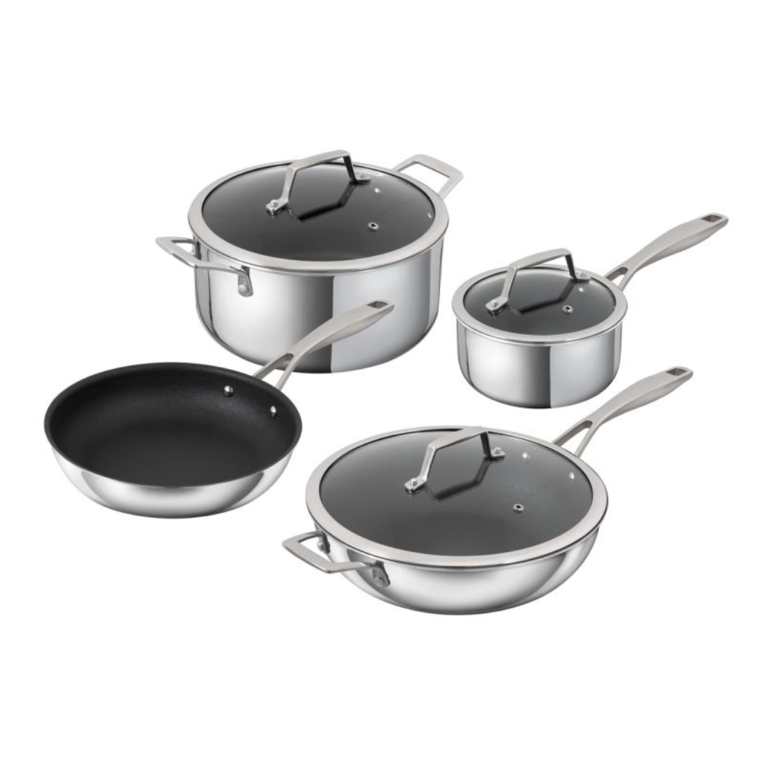 Kuhn Rikon Peak 7 Piece Set Nonstick Stainless Bottom