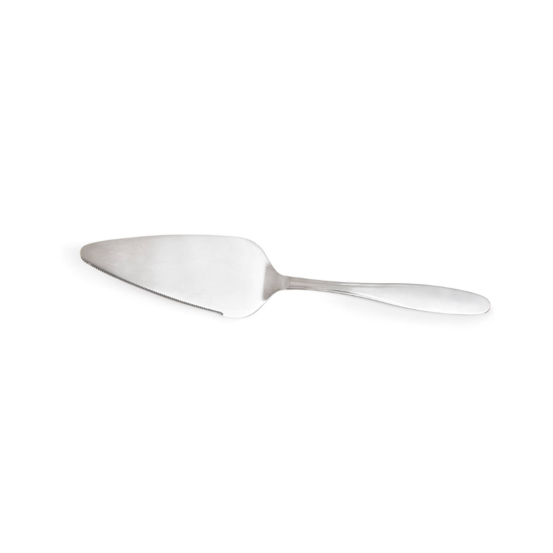 The perfect addition to your serving pieces, this pie and cake server effortlessly cuts and serves cakes, pies, quiches, and more—ideal for holidays, special occasions, or everyday use. Crafted from polished 18/0 stainless steel, its one-piece construction ensures durability and long-lasting performance. 