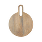 Round Wood Board w/ Handle - Gray - Small