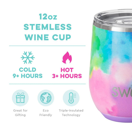Stemless Wine Cup (12oz) - Cloud Nine