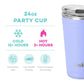 Party Cup (24oz) - Hydrangea