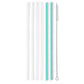 Reusable Straw Set (Tall) - Clear & Aqua