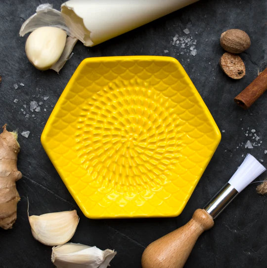 Ceramic Grater Set - Yellow - 3 Piece Set