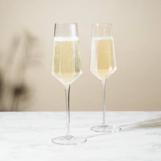Seneca Stemmed Champagne Flutes (Set of 2)