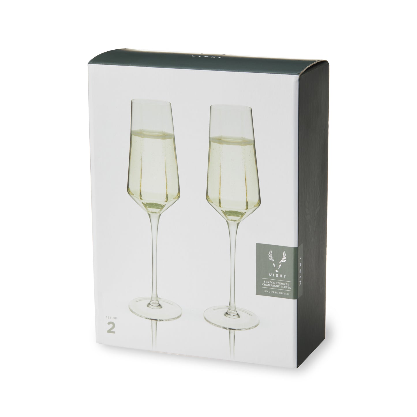 Seneca Stemmed Champagne Flutes (Set of 2)