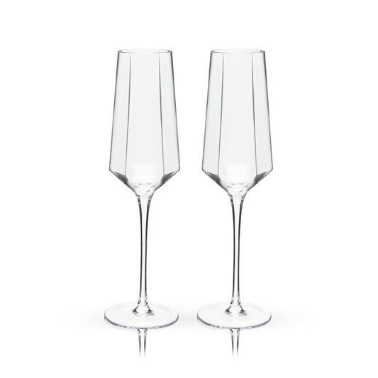 Seneca Stemmed Champagne Flutes (Set of 2)