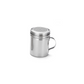 Table Craft brand seasoning shaker in 10oz. Stainless Steel with Handle.