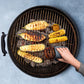GRIPmitt® is the only cooking mitt you will ever need in the kitchen and at the grill station. This innovative and versatile mitt provides for dexterous, safe and easy handling of hot, cold and raw foods; hot pots and pans while prepping, cooking, grilling, carving and slicing. Hygienically slice breads without using a hand towel and prepare raw meats, poultry and vegetables without bare hands. Slice cooked meats and carve cooked poultry without burning your hands or using a carving fork.