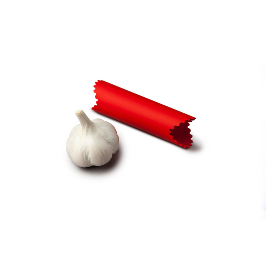 Say goodbye to garlicky fingers with this clever little Garlic Roller! Made from durable, flexible silicone, it effortlessly removes the outer skin from garlic cloves—just pop one inside, press, and roll. The premium design keeps your hands odor-free while making peeling quick and mess-free. 