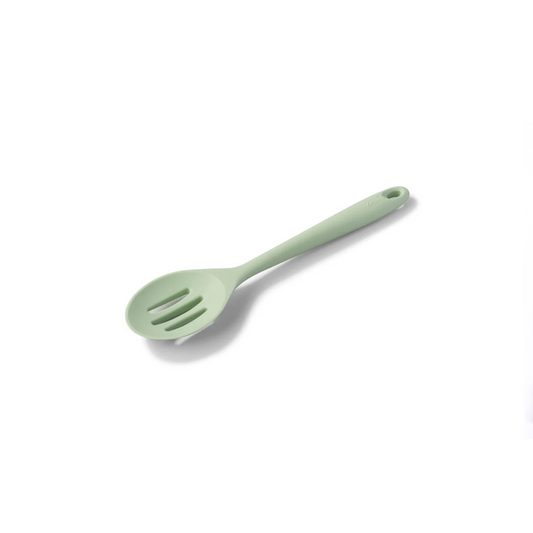 The Silicone Slotted Spoon in Coastal Green is the ultimate multitasker for your kitchen! Perfect for stirring, straining, and serving, its sculpted head makes cooking effortless. The sturdy nylon core is wrapped in high-quality, non-scratch silicone, keeping your cookware safe while handling high heat up to 482ºF. 