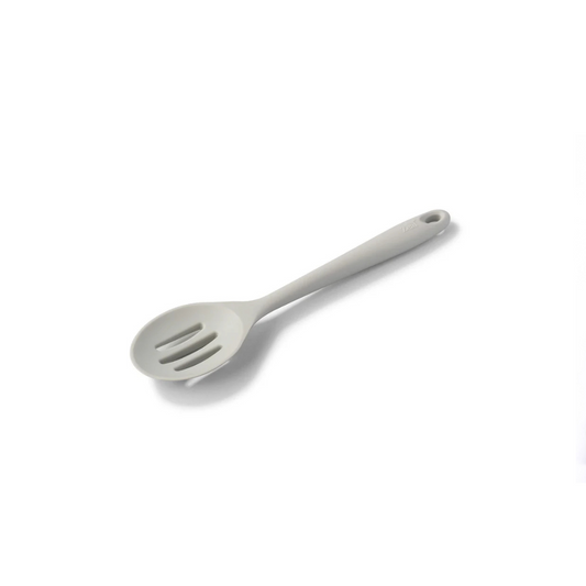 The Silicone Slotted Spoon in Coastal Grey is the ultimate multitasker for your kitchen! Perfect for stirring, straining, and serving, its sculpted head makes cooking effortless. The sturdy nylon core is wrapped in high-quality, non-scratch silicone, keeping your cookware safe while handling high heat up to 482ºF.