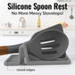 Keep your counters clean and your cooking stress-free with the Zulay Silicone Spoon Rest in sleek grey! No more sauce splatters or runaway utensils—this cleverly designed rest features raised edges to catch drips and four slots to keep your spoons, spatulas, tongs, and ladles neatly separated.