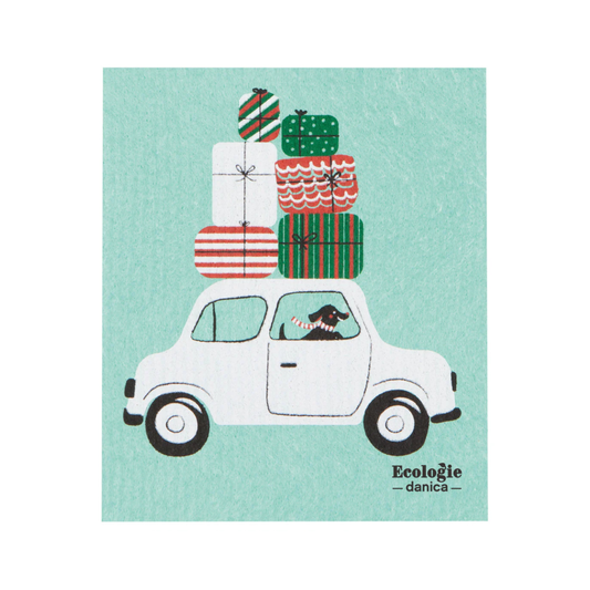 Swedish Sponge Cloth - Winter Wheels Dog