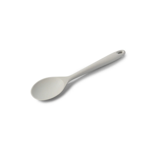 Stir, mix, and cook in style with the Silicone Spoon in Coastal Grey! This modern take on the classic wooden spoon features a solid stainless steel core wrapped in high-grade, BPA-free silicone for a warm, comfortable grip.