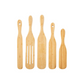 Bamboo Set of 5 Spurtle Spatulas