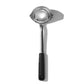 This shiny kitchen sidekick features ambidextrous pouring spouts that make both lefties and righties feel like VIPs while directing liquid with sniper-like precision. The clever angled head keeps your soup from plotting an escape during the scoop-to-bowl journey, while the non-slip handle clings to your hand like a koala to a tree - even when things get splashy!