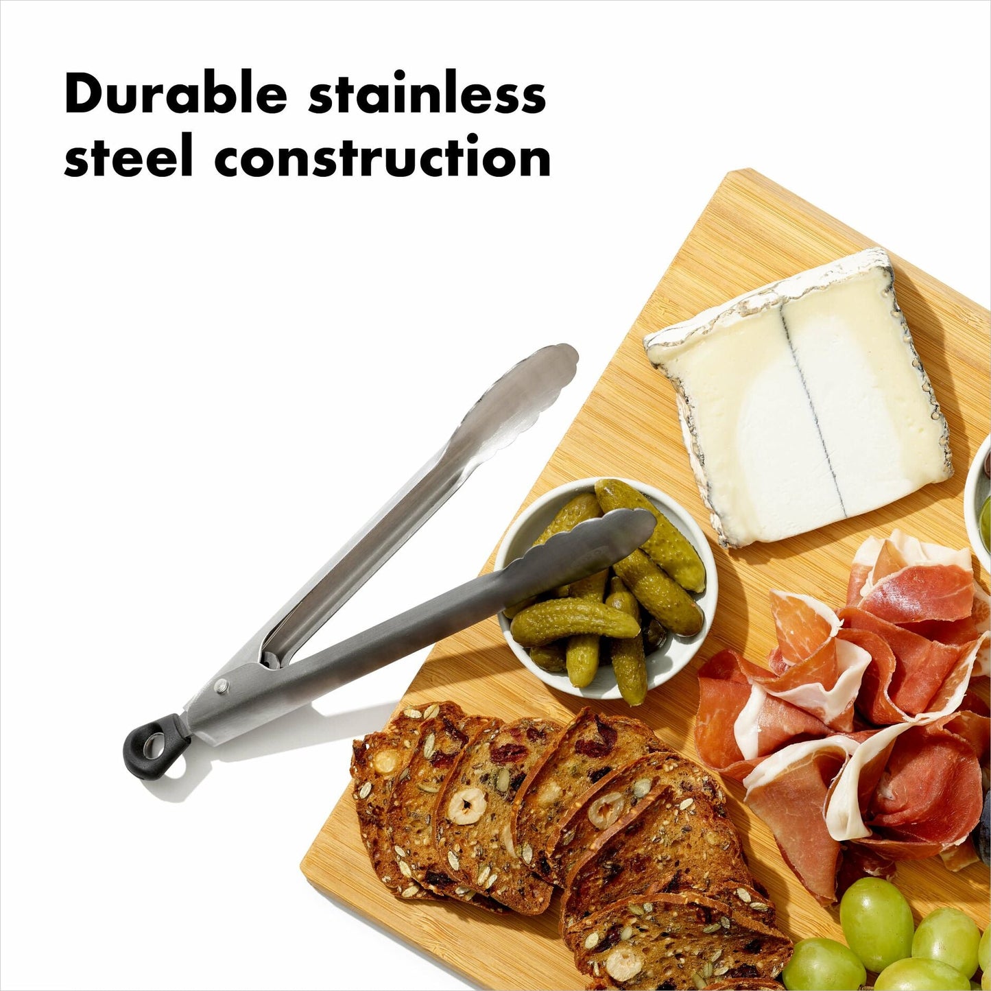  These adorable stainless steel sidekicks are ready to elevate your charcuterie game from "meh" to "magnificent"! Perfect for rescuing pickles and olives from their jar prisons without the finger-fishing drama, they're also stylish enough to leave out for guests to serve themselves appetizers with fancy-pants flair. 