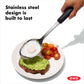The clever slots work like tiny waterslides for excess liquid while keeping your food firmly on board. The cushy non-slip handle feels like a warm hug for your hand during kitchen adventures, preventing any mid-scoop slippage disasters.