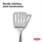 Those clever little holes aren't just for looks - they're escape routes for unwanted grease while keeping your food from playing the sticky attachment game. The cushy non-slip handle hugs your hand during cooking adventures, preventing any mid-flip disasters that might send breakfast flying.c