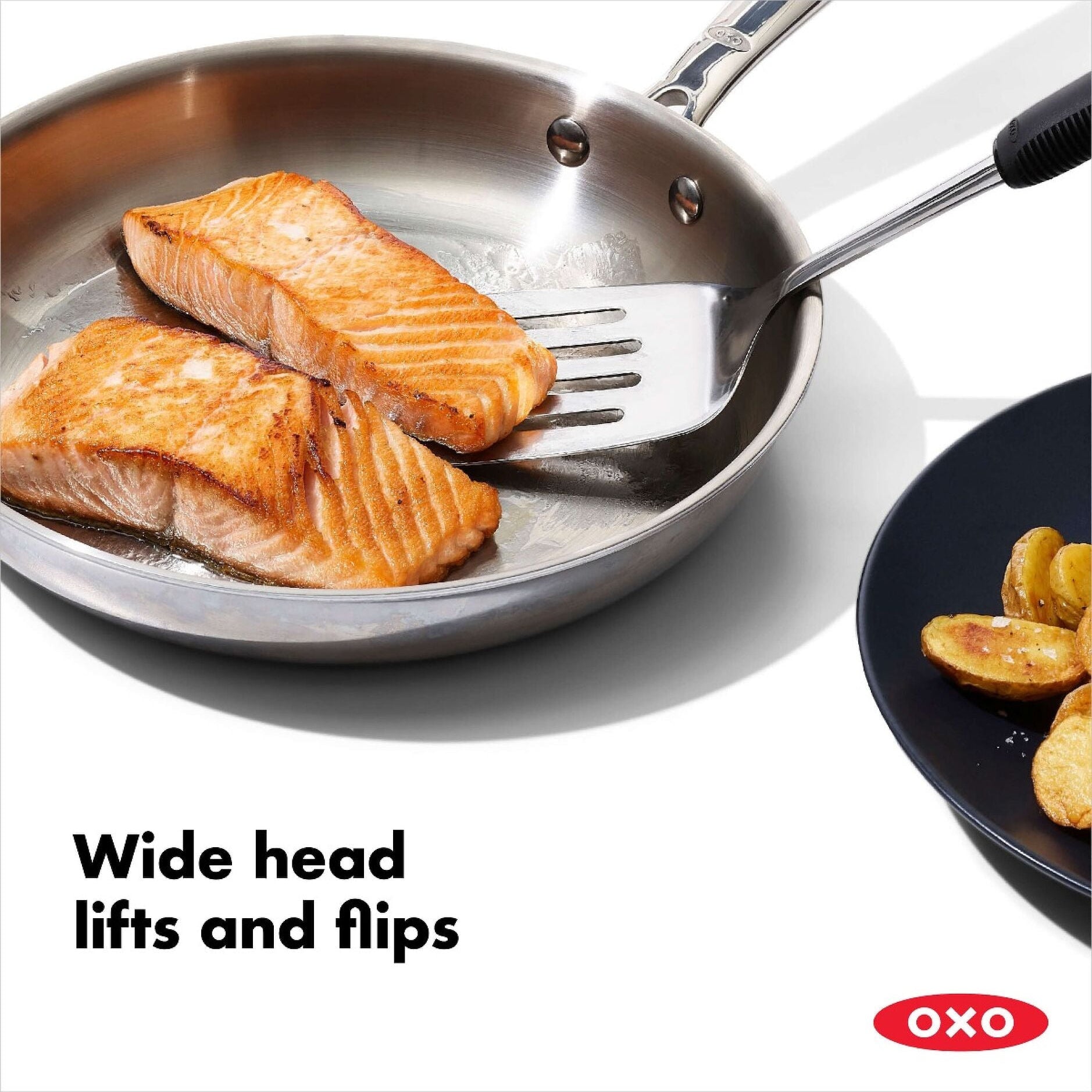 Those clever little holes aren't just for looks - they're escape routes for unwanted grease while keeping your food from playing the sticky attachment game. The cushy non-slip handle hugs your hand during cooking adventures, preventing any mid-flip disasters that might send breakfast flying.