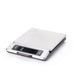 Metal Digital kitchen scale on a white background