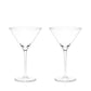 A refined classic, Viski's stemmed crystal martini glasses bring timeless elegance to any cocktail experience, whether you're sipping a Manhattan or a Cosmopolitan. Crafted from lead-free crystal, this set of two glasses holds 9 ounces each, offering a sophisticated presentation for your favorite drinks. For lasting brilliance, hand washing is recommended.