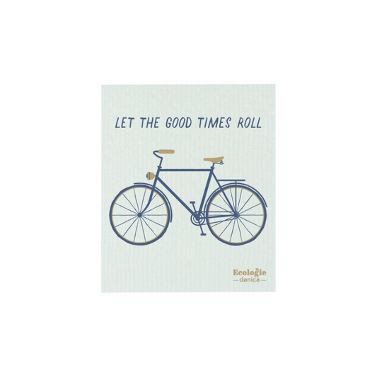 Pedal your way to your next culinary creation as you let the good times roll with this Ecologie Good Times Swedish dishcloth.