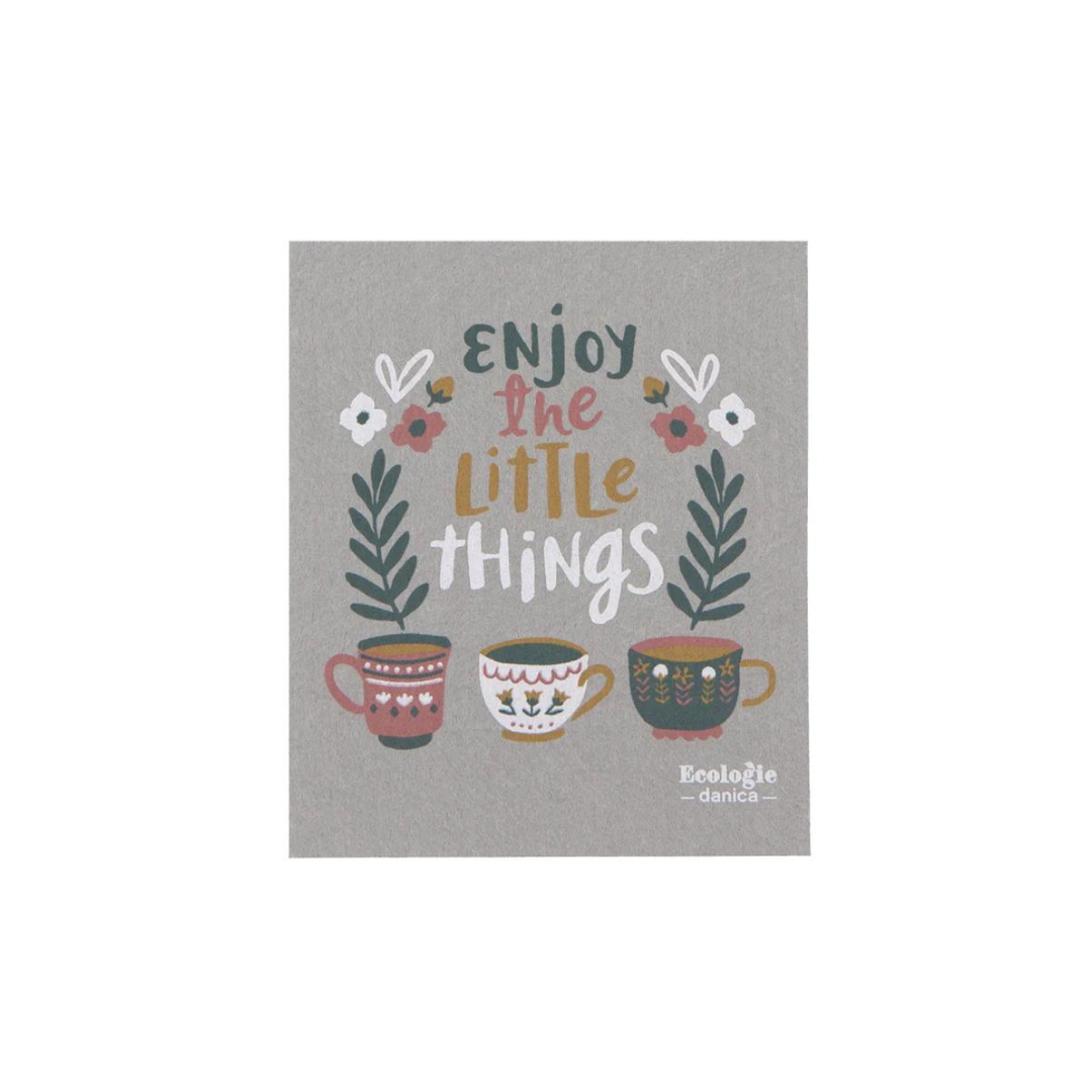 Find energy and appreciation in everyday life, such as this Little Things Swedish dishcloth by Ecologie . 