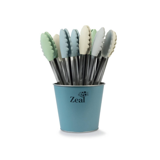 Silicone Tongs - Coastal Cream