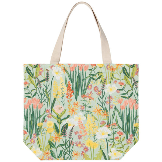 Tote bag with floral pattern