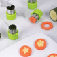 Mini Fruit & Vegetable Cutters - 9 Piece set