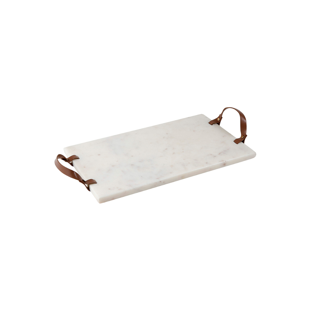 Serving Board - Marble + Leather