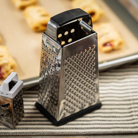 Tapered 4-Sided Grater – Stainless Steel