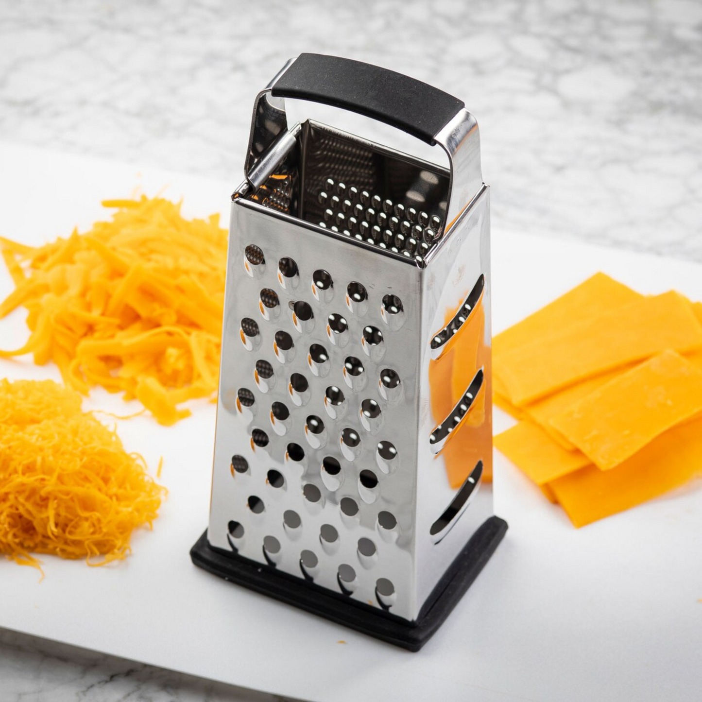 Tapered 4-Sided Grater – Stainless Steel