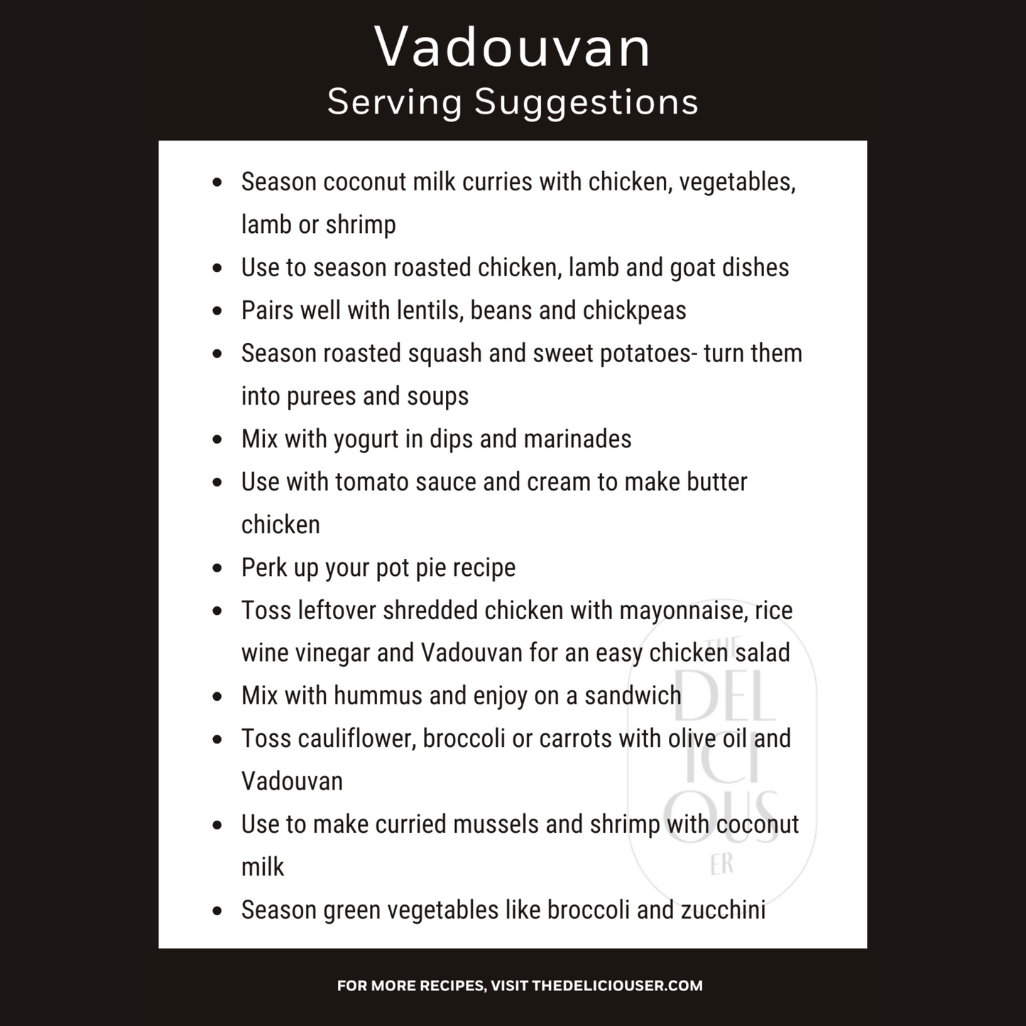 Vandouvan - French Inspired Curry Blend
