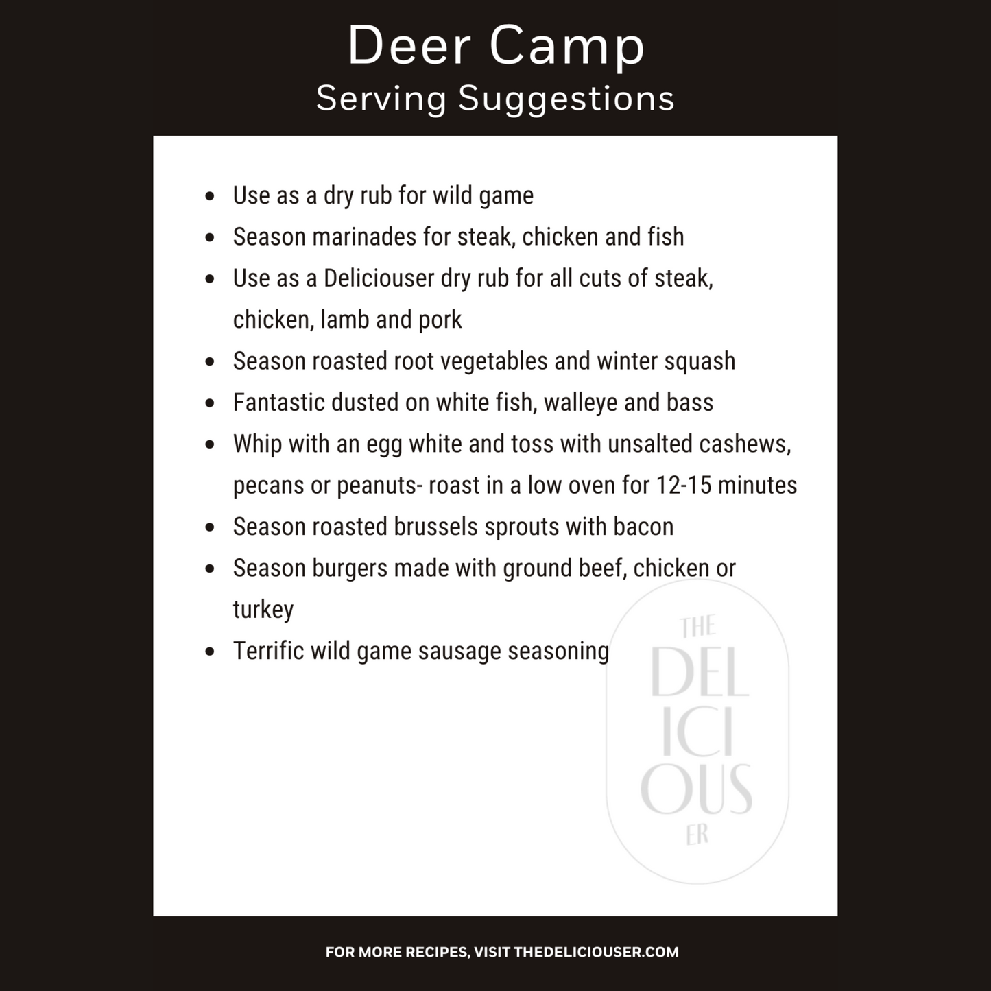Deer Camp - Robust Seasoned Salt
