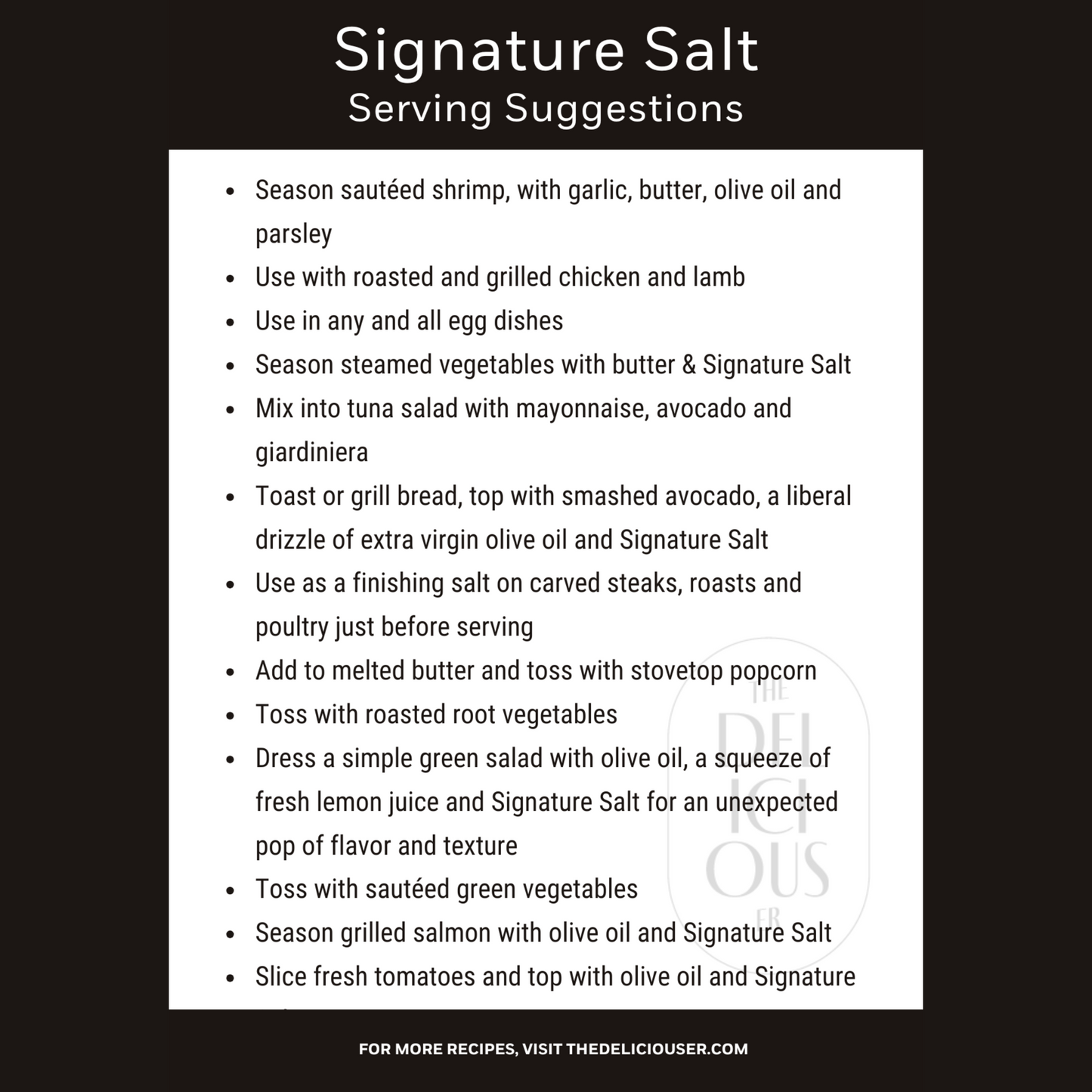Signature Seasoned Salt - Herbal Citrus Salt