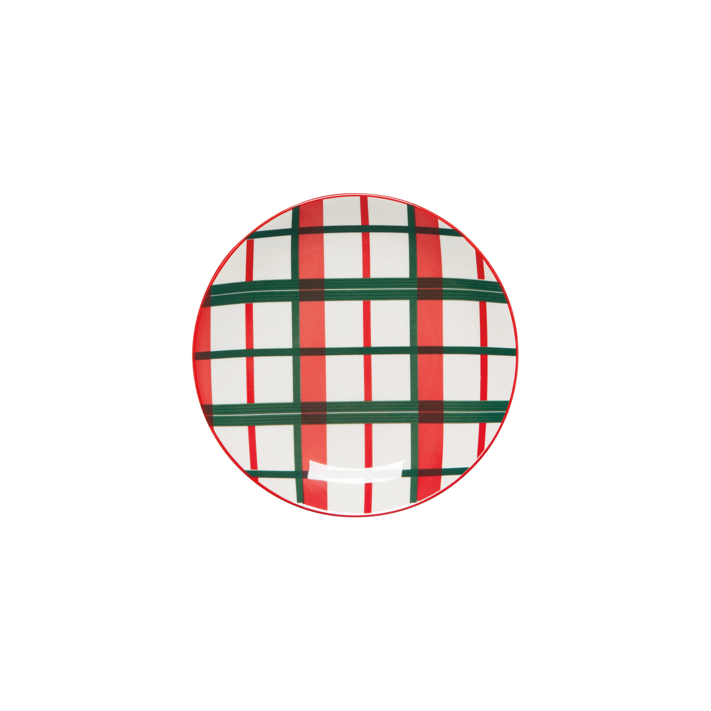 Appetizer Plate - Plaid