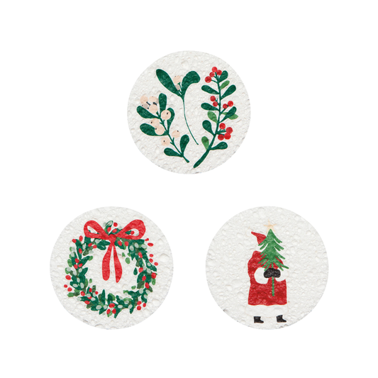 Compostable Sponge - Christmas