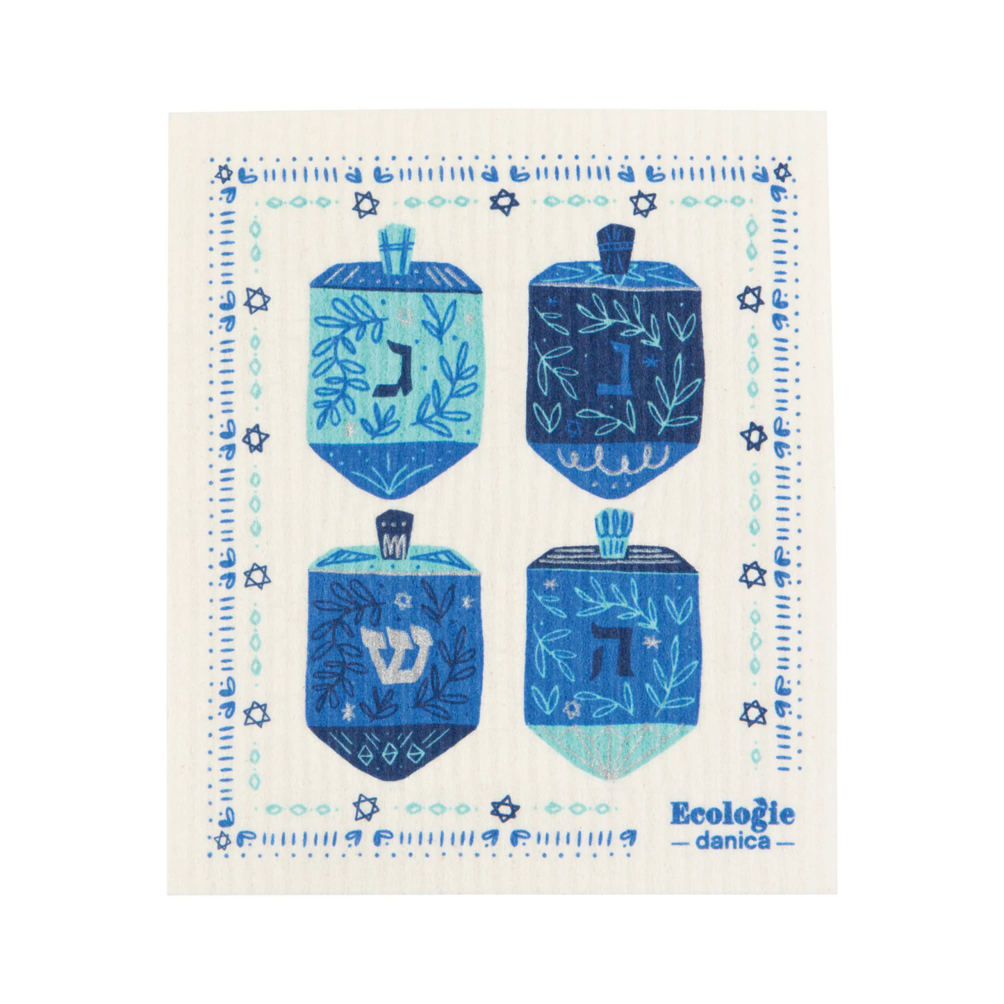 Swedish Sponge Cloth - Dreidels