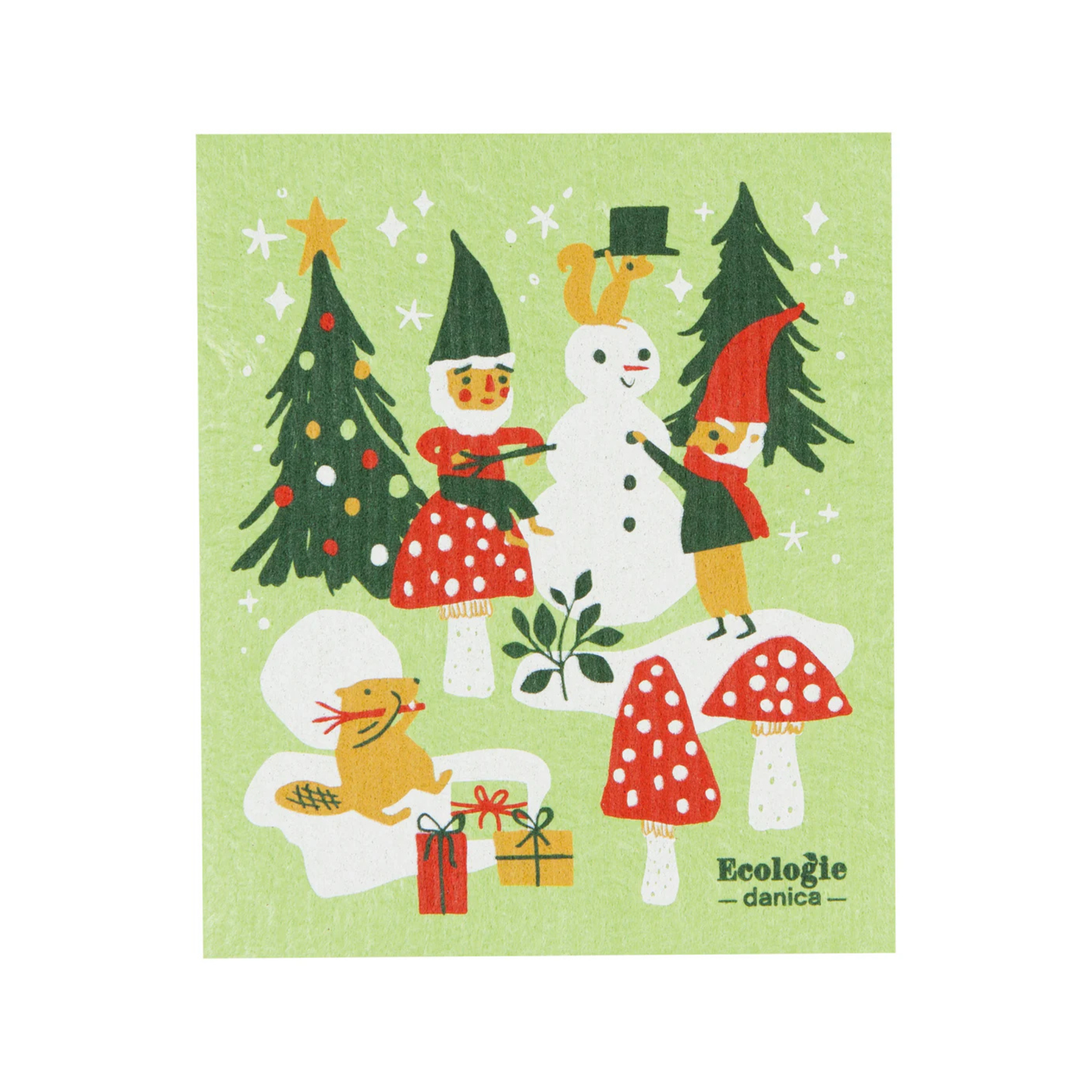 Swedish Sponge Cloth - Gnome for Holidays