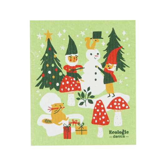 Swedish Sponge Cloth - Gnome for Holidays