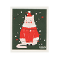 Swedish Sponge Cloth - Festive Feline