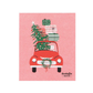 Swedish Sponge Cloth - Winter Wheels Cat