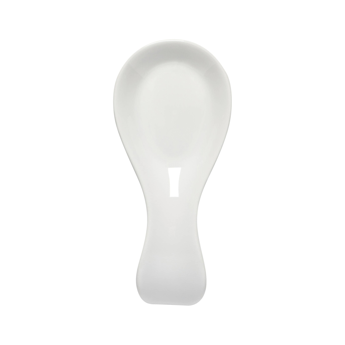 White Stoneware Spoon Rest
